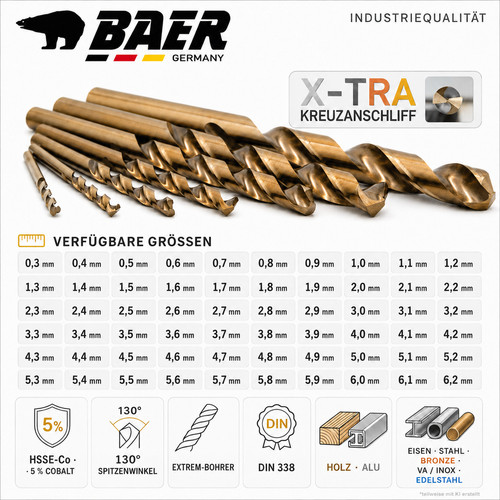 Spiralbohrer baer metallbohrer - baer,