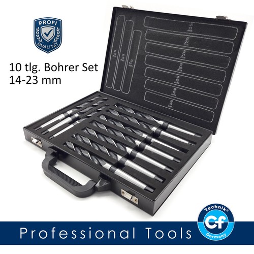Spiralbohrer set mm 10 - 14-23 mm,