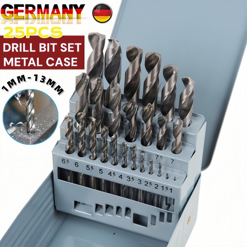 25tlg hss spiralbohrer satz - hss,