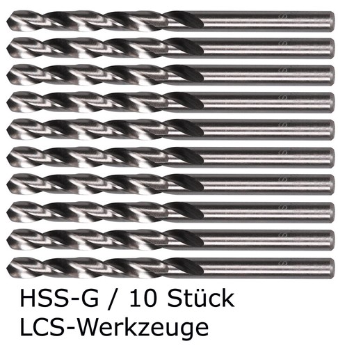 Hss spiralbohrer 0 - 10, hss-g