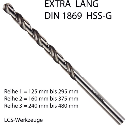 Spiralbohrer extra lang mm - extra,
