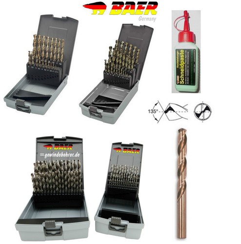 Spiralbohrer set hssg cobalt - spiralbohrer,